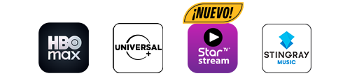 Max, Universal Plus, Nuevo StarTeVe Stream y Stingray